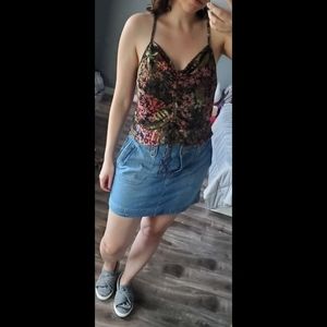 Xhilaration Ruched Front Tank Top